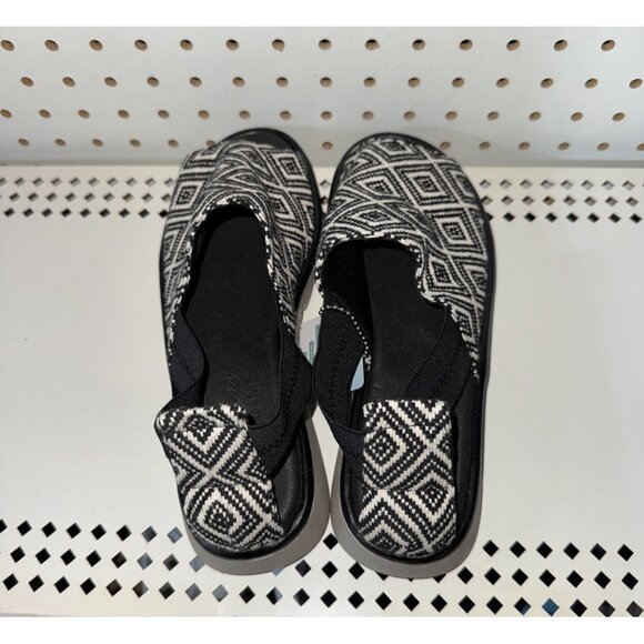 Skechers Jigsawed Womens Slip On Open Toe Sandals Slides Size 8 Black Luxe Foam - Picture 2 of 9